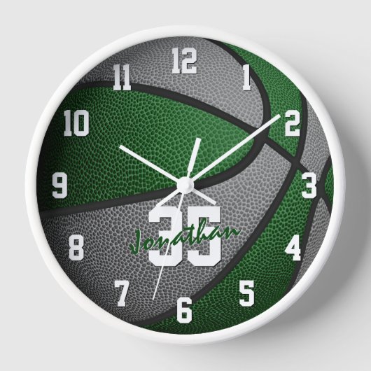 groene grijze jongens basketbal (Voorkant)