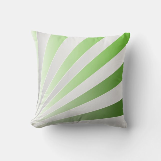 groene grijze stralen kussen (Voorkant)