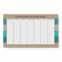 Groene Grijze Streep Moderne & Mannelijke Monogram