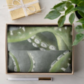 Groene grijze Tentacles Tissuepapier (Geschenk)