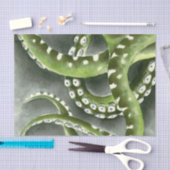 Groene grijze Tentacles Tissuepapier (Craft)