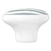 Groene grijze witte Waterverf Stripes Keramische Knop (Zijkant)