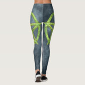 Groene Grimoire: Peridot Pentagram Leggings (Achterkant)
