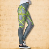 Groene Grimoire: Peridot Pentagram Leggings