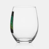 Groene groei: Levendig glasontwerp Wijnglas Zonder Voet (Links)