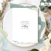 Groene, groene en Waterverf bruiloft Save The Date