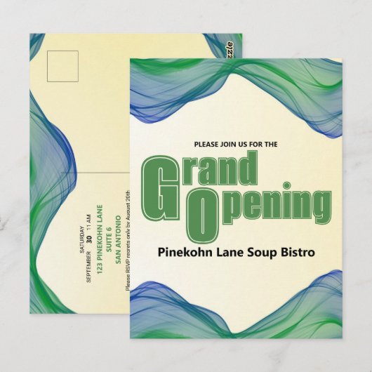 Groene Groene Grens Groene Groene Groene Groene Gr Briefkaart (Voorkant / Achterkant)