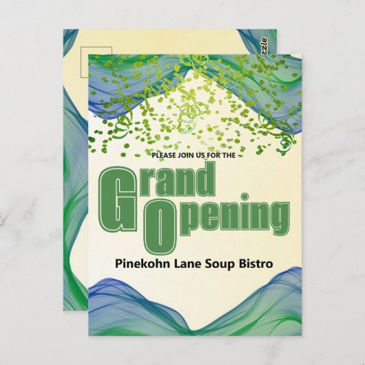 Groene Groene Groene Grensgolven Groene Groene Gro Briefkaart (Voorkant / Achterkant)