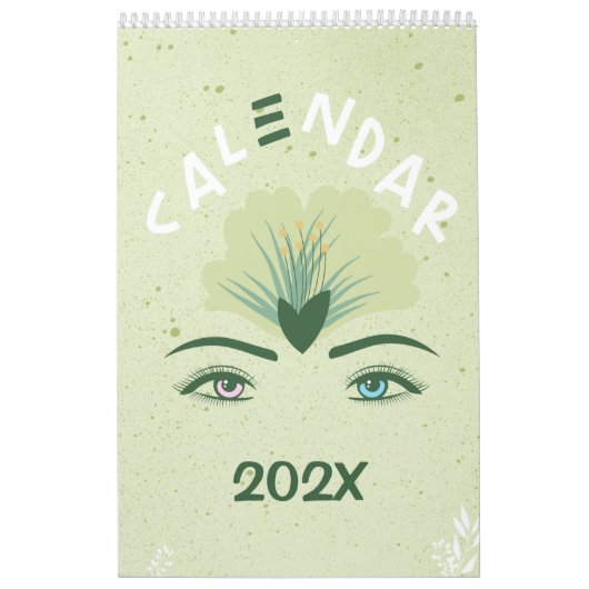 Groene groene groene groene groene ogen jaarlijkse kalender (Hoes)