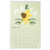 Groene groene groene groene groene ogen jaarlijkse kalender (Mar 2027)