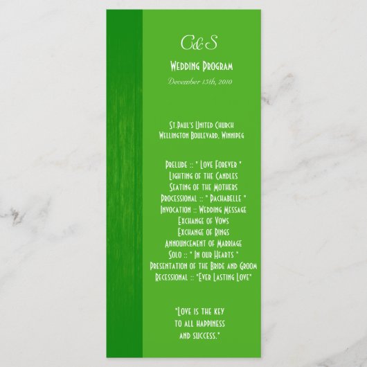 Groene/Groene Houten Programma's van het Korrelhuw (Voorkant)