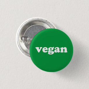 Groene groene witte achtergrond van Vegan Ronde Button 3,2 Cm