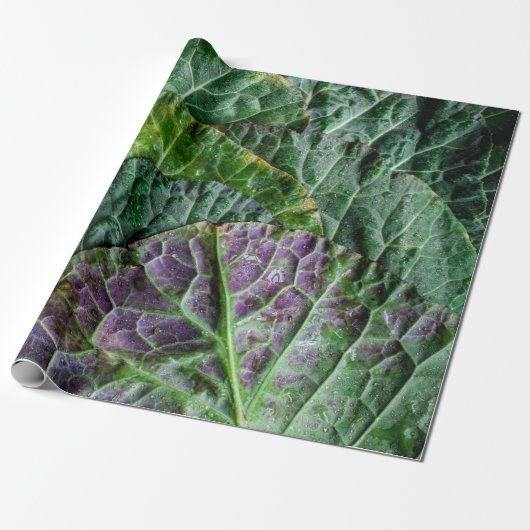 Groene groente cadeaupapier (Uitgerold)