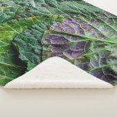 Groene groente sherpa deken (3/4)