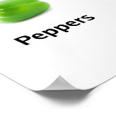 Groene groenten en fruit poster (Hoek)