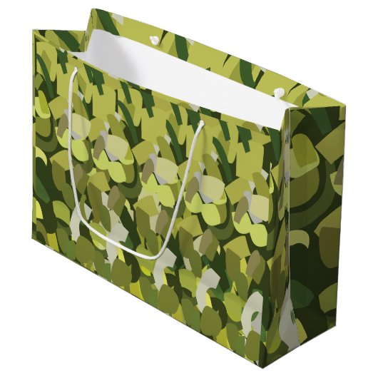 Groene groenten Groenten Groot Cadeauzakje (Voorkant Gekanteld)