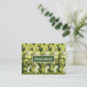 Groene groenten Groenten Visitekaartje (Staand voorkant)