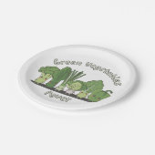 Groene groenten Power Papieren Bordje (Gekanteld)