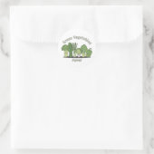 Groene groenten Power Ronde Sticker (Tas)