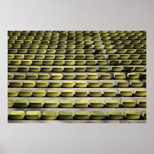Groene groepsstoelen poster (Voorkant)