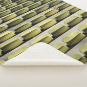 Groene groepsstoelen sherpa deken (3/4)