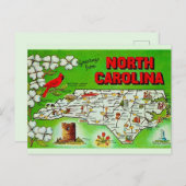 Groene groet uit North Carolina Briefkaart (Voorkant / Achterkant)