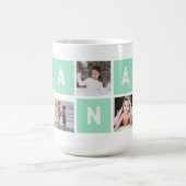 Groene grootmoeder 5 Foto Collage Nana Koffiemok (Center)
