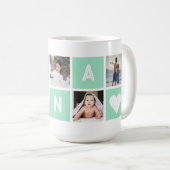 Groene grootmoeder 5 Foto Collage Nana Koffiemok (Voorkant rechts)
