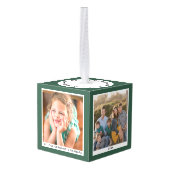  Groene Grootouders Kerstmis Foto Decoratie (Achter hoekig)