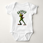 Groene Groovy Kikker Romper (Voorkant)