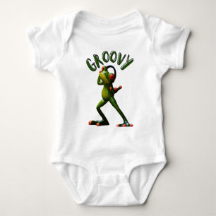 Groene Groovy Kikker Romper