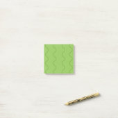 Groene Groovy Wavy Line Abstract Modern Minimalist Post-it® Notes (Op bureau)