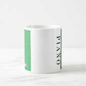 Groene Grote Piano-Mok Koffiemok (Center)