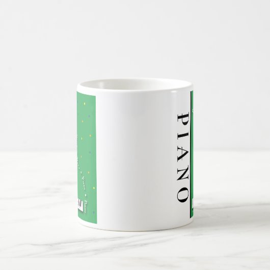 Groene Grote Piano-Mok Koffiemok (Center)