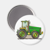 Groene Grote Tractor Magneten (Voorkant / Achterkant)