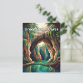 Groene Grotto-grotten Jamaica Briefkaart (Staand voorkant)
