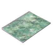 Groene Grunge Abstract Notitieboek (Linkerzijde)
