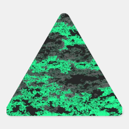 Groene Grunge Clouds Stickers (Voorkant)