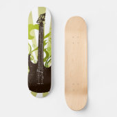 Groene Grunge Gitaar Skateboard (Voorkant)