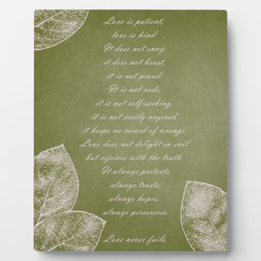 Groene grunge Leaves Fotoplaat (Voorkant)