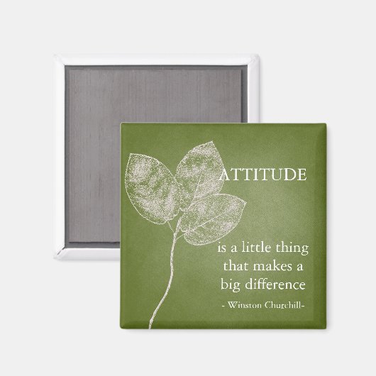 Groene grunge Leaves Magneet (Voorkant / Achterkant)