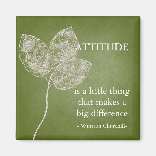 Groene grunge Leaves Magneet (Voorkant)