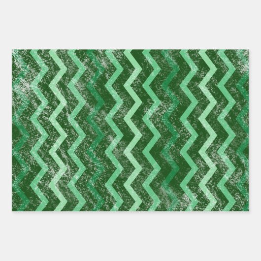 Groene Grunge St. Patrick's Day set van 3 Inpakpapier Vel (Voorkant 3)