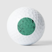 Groene Grunge-stijl Golfballen (Voorkant)