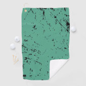 Groene grunge-stijl golfhanddoek (Insitu)