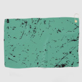 Groene grunge-stijl golfhanddoek (Horizontaal)
