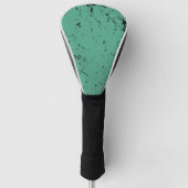 Groene Grunge-stijl Golfheadcover (Voorkant)