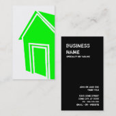 groene grunge stijl Real Estate Agent Visitekaartje (Voorkant / Achterkant)