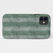 Groene Grunge Stripes Case-Mate iPhone Case (Achterkant (horizontaal))