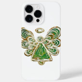 Groene Guardian Angel Art Aangepaste iPhone Case (Achterkant)
